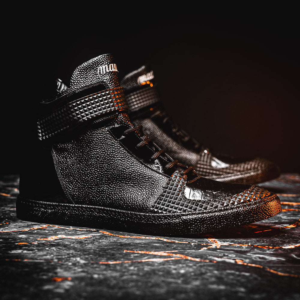 Mauri 8529 Pebble Grain & Crocodile Sneakers