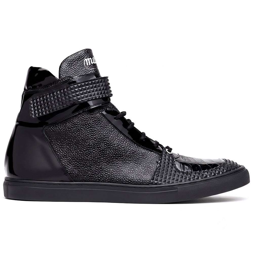 Mauri 8529 Nemo Pebble Grain / Patent / Crocodile Sneakers (Special Order)