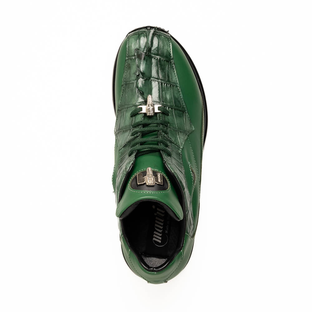 Mauri 8596/4 Hornback / Nappa Sneakers Hunter Green (Special Order)