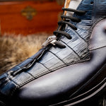 Mauri 8596/4 Hornback / Nappa Sneakers Acre Raindrops & Caribbean Blue Dirty Black (Special Order)
