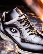 Mauri 8596/4 Hazard Hornback & Nappa Sneaker White / Dirty Black