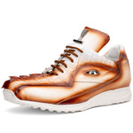 Mauri 8596/4 Hazard Hornback & Nappa Sneaker White / Dirty Cognac