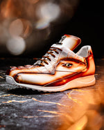 Mauri 8596/4 Hazard Hornback & Nappa Sneaker White / Dirty Cognac