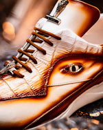 Mauri 8596/4 Hazard Hornback & Nappa Sneaker White / Dirty Cognac