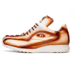 Mauri 8596/4 Hazard Hornback & Nappa Sneaker White / Dirty Cognac
