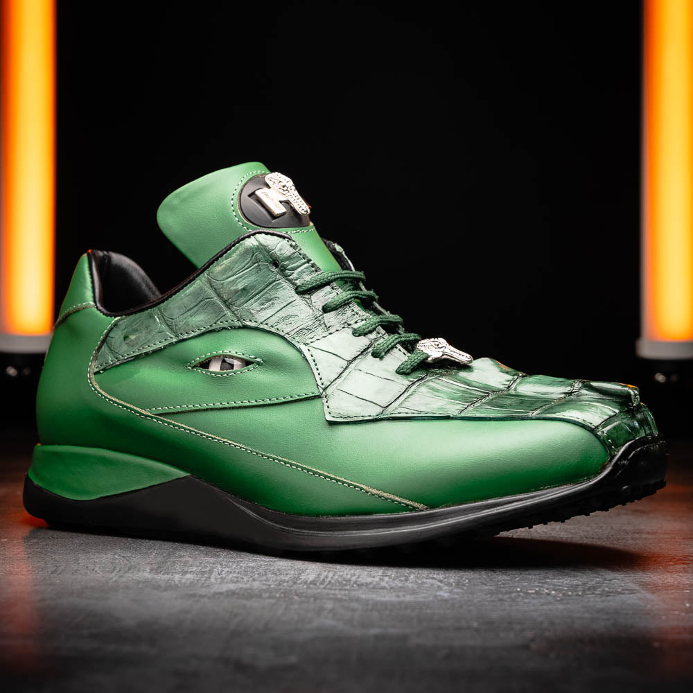 Mauri 8596/4 Hornback / Nappa Sneakers Hunter Green (Special Order)