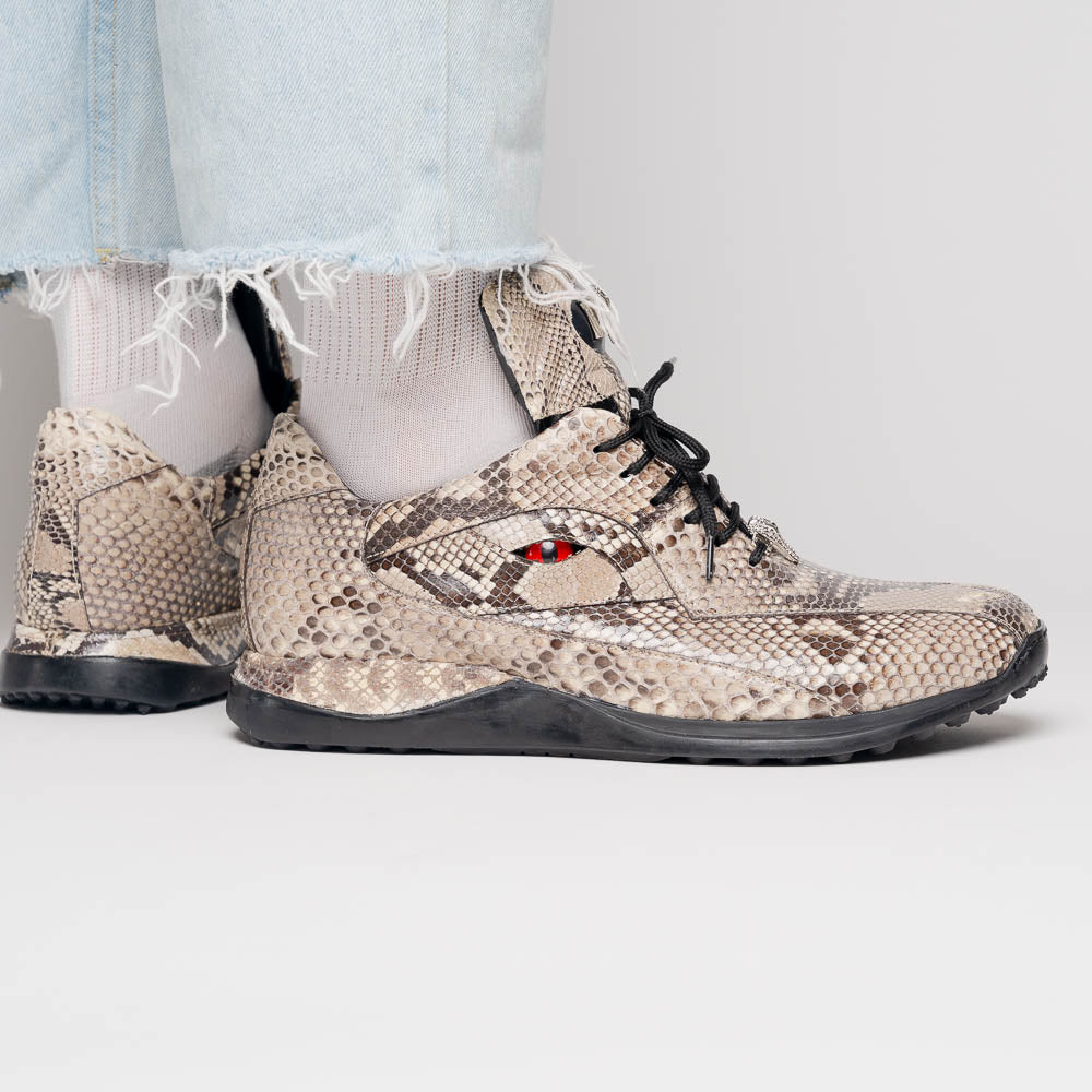 Mauri Snake Eyes 8596 Python Sneakers Natural
