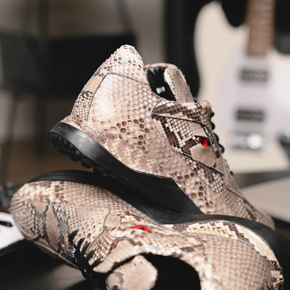 Mauri Snake Eyes 8596 Python Sneakers Natural