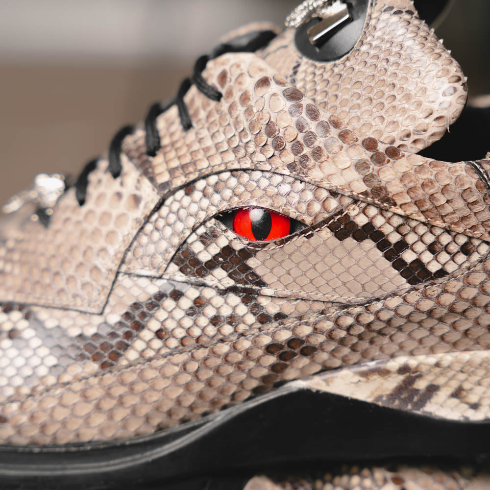 Mauri Snake Eyes 8596 Python Sneakers Natural