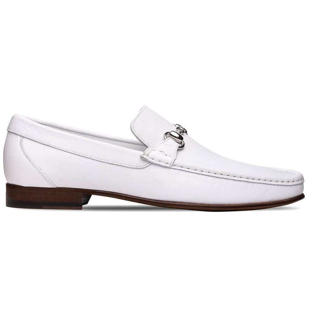 Calzoleria Toscana 8616 Buffalo Bit Loafer White