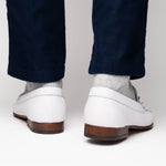 Calzoleria Toscana 8616 Buffalo Bit Loafer White