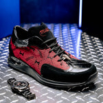 Mauri 8804/7 Vamp Suede/ Baby Croc/ Patent/ Mauri Fabric Sneakers Black/ Red
