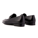 Vinci Leather The Astoria Buffalo Buckle Loafer Black