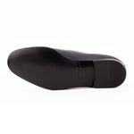 Vinci Leather The Astoria Buffalo Buckle Loafer Black