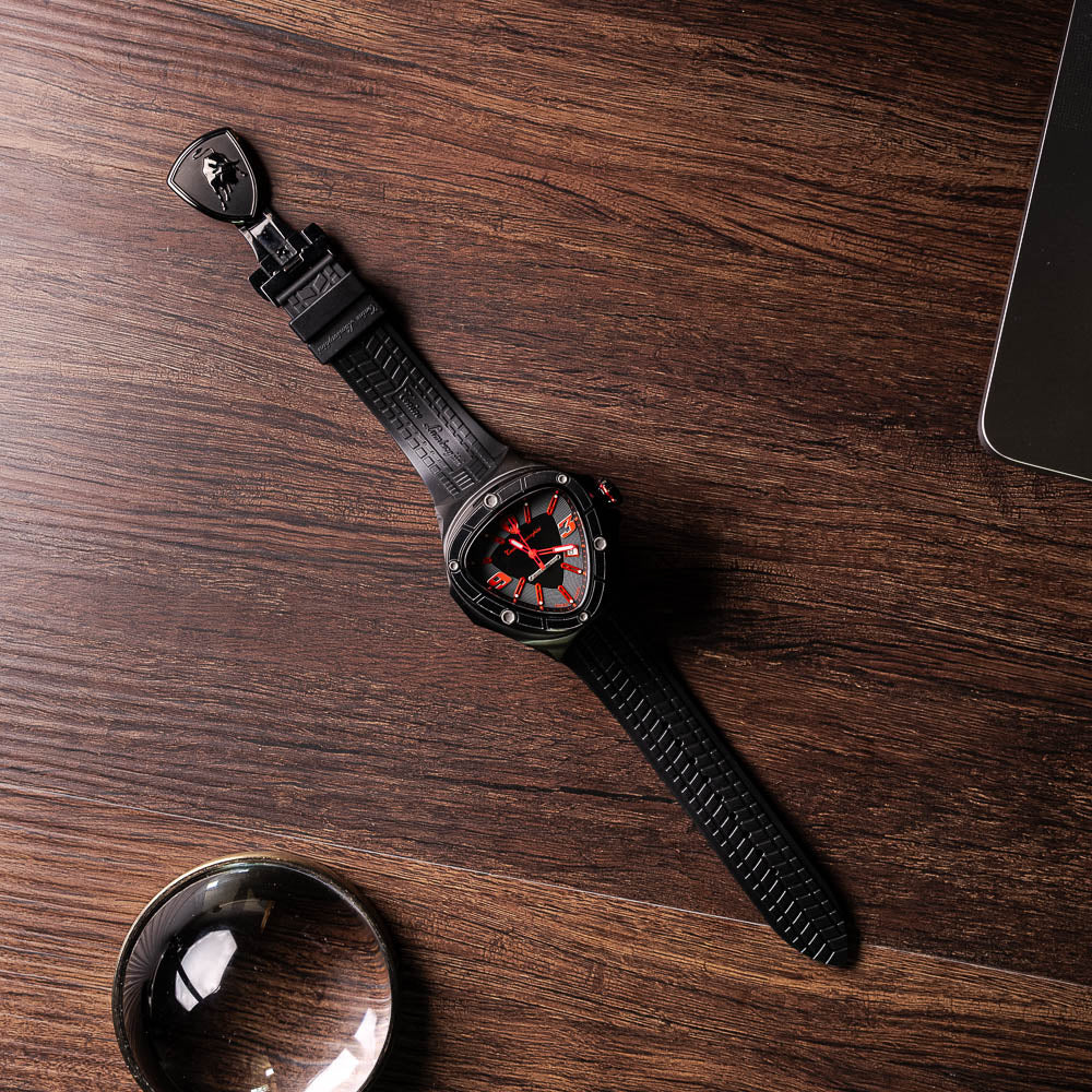 Tonino Lamborghini Spyder 8853SP Stainless Steel Chronographic Sport Watch Black (Limited Edition)
