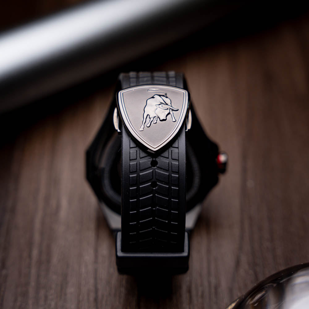 Tonino Lamborghini Spyder 8853SP Stainless Steel Chronographic Sport Watch Black (Limited Edition)