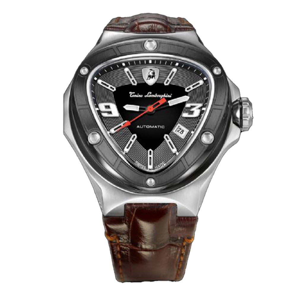 Tonino Lamborghini Spyder 8856 Chronographic Watch Silver / Black / Brown