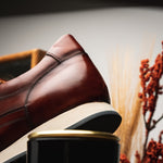 Carlos Santos Damien 8894 Leather Sneakers Wine Shadow