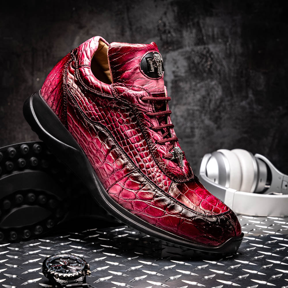 Mauri 8900/2 Alligator Sneakers Dirty Taste of Berry / Ruby Red