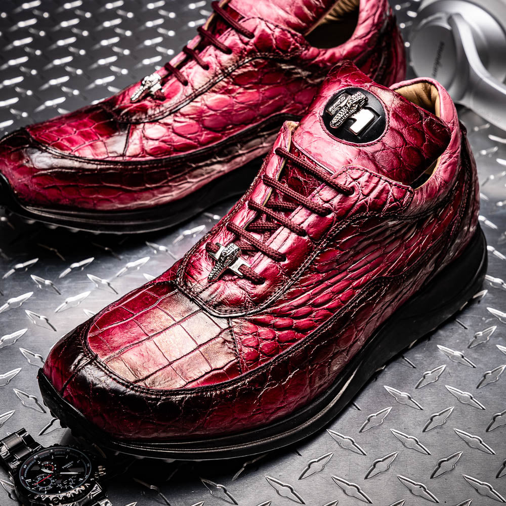 Mauri 8900/2 Alligator Sneakers Dirty Taste of Berry / Ruby Red