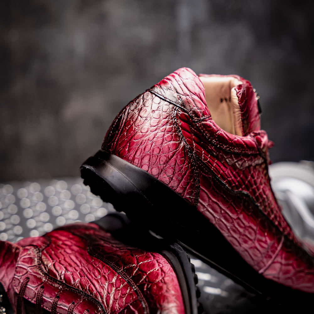 Mauri 8900/2 Alligator Sneakers Dirty Taste of Berry / Ruby Red