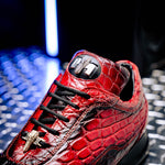 Mauri 8900/2 Alligator/ Nappa Sneakers Red/ Dirty Black