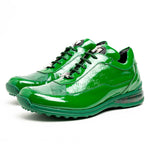 Mauri 8900/2 Baby Crocodile / Embossed Patent Sneakers Leaf Green