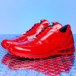 Mauri 8900/2 Baby Crocodile / Embossed Patent Sneakers Red