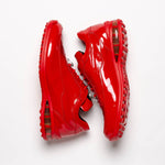 Mauri 8900/2 Baby Crocodile / Embossed Patent Sneakers Red