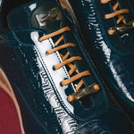 Mauri Bubble Patent Leather Embossed Baby Croc Sneakers Wonder Blue