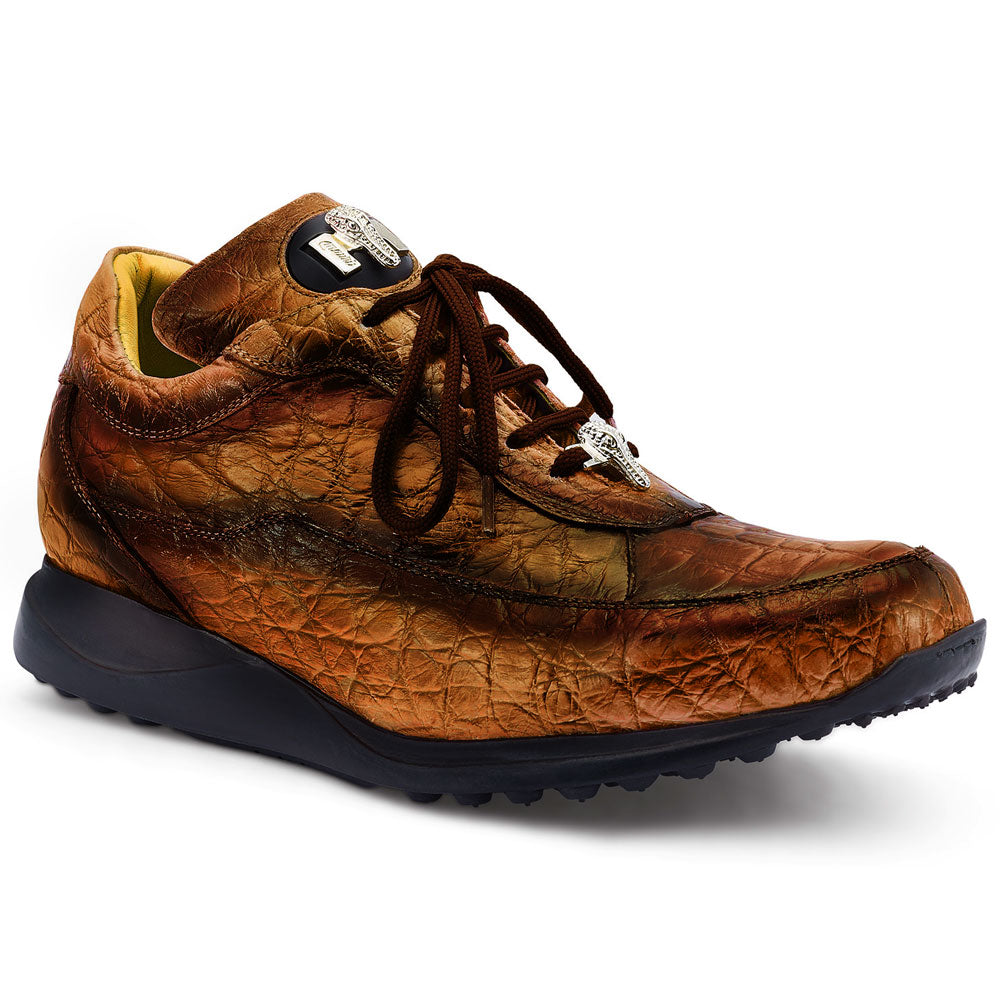 Mauri 8900/2 Alligator Sneakers Cognac Dirty Gold