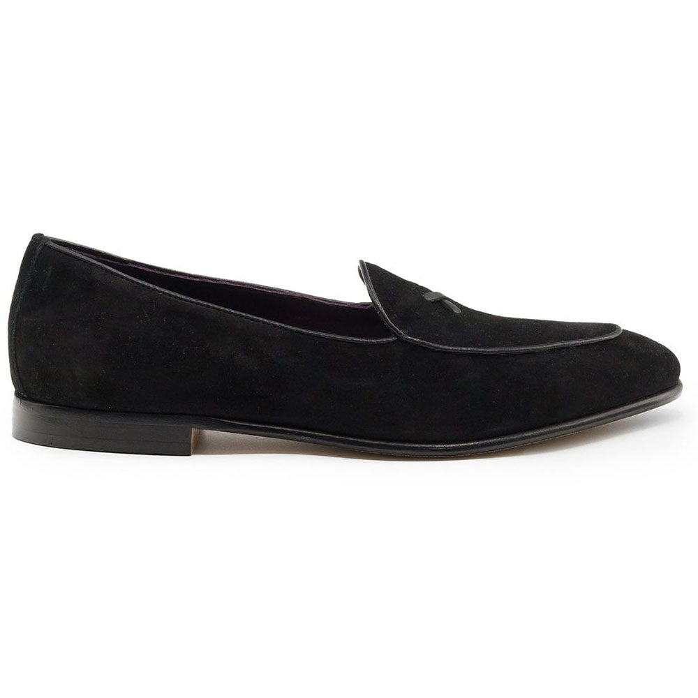 Zelli X Sueded Italian Goatskin Loafer Black