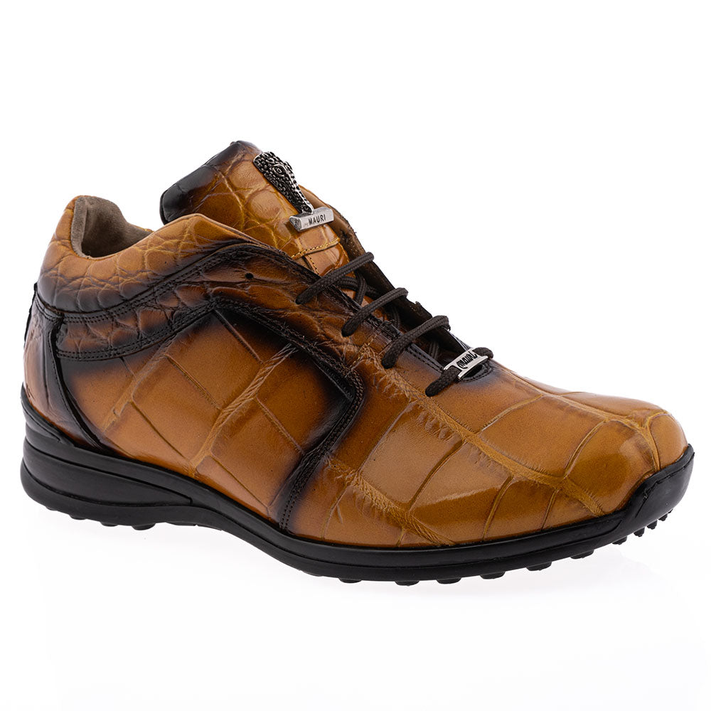 Mauri 9015/1 Alligator Sneaker Toffee & Dirty T. Moro