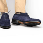 Caporicci 921 Suede Wingtip Oxfords Blue