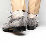 Caporicci 921 Suede Wingtip Oxfords Grey
