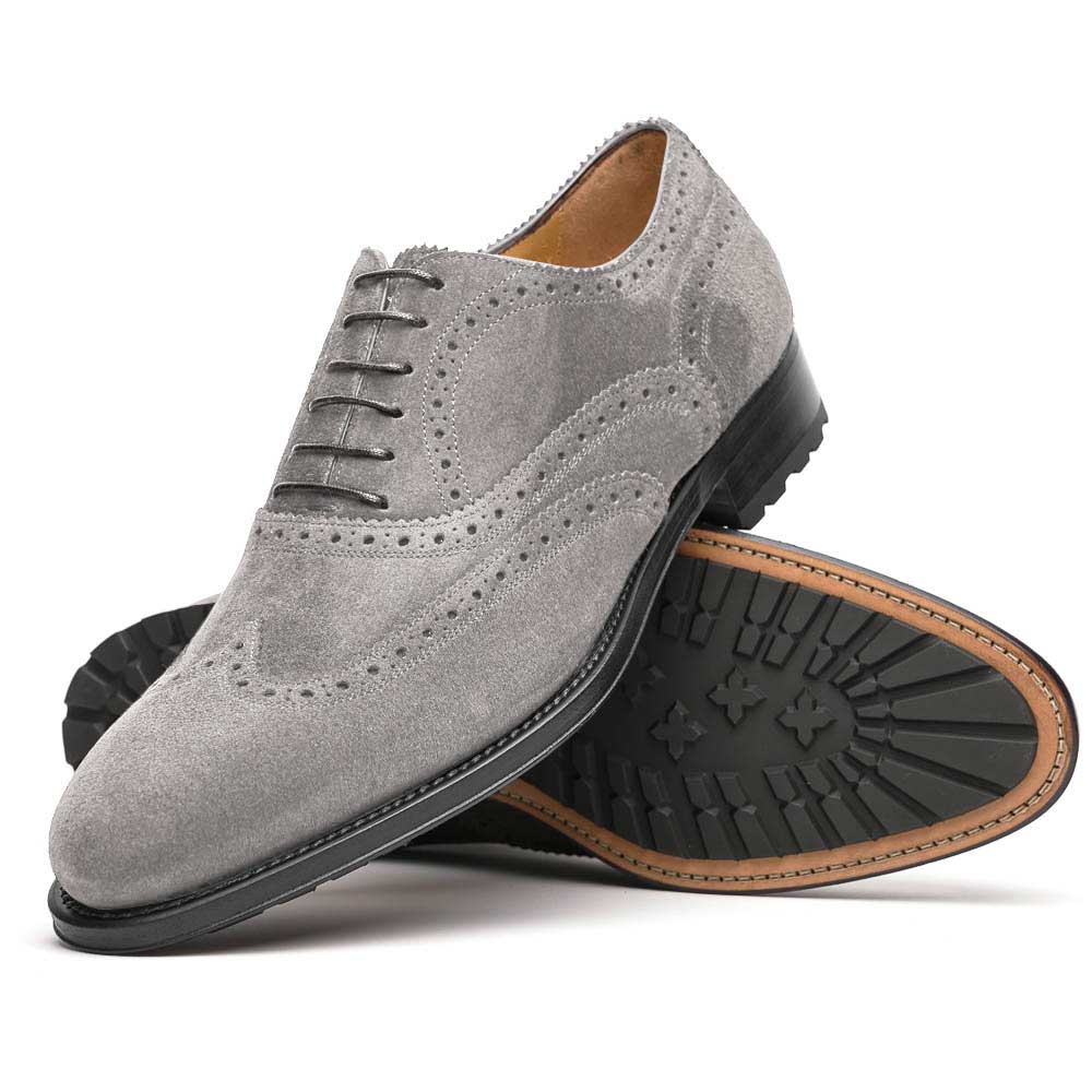 grey wingtip dress shoes Wingtip Brogue Oxford- Grey & Black | Wingtip Shoes