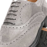 Caporicci 921 Suede Wingtip Oxfords Grey