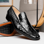 Caporicci 940 Alligator Loafers Black