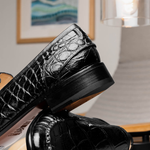 Caporicci 940 Alligator Loafers Black