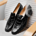 Caporicci 940 Alligator Loafers Black