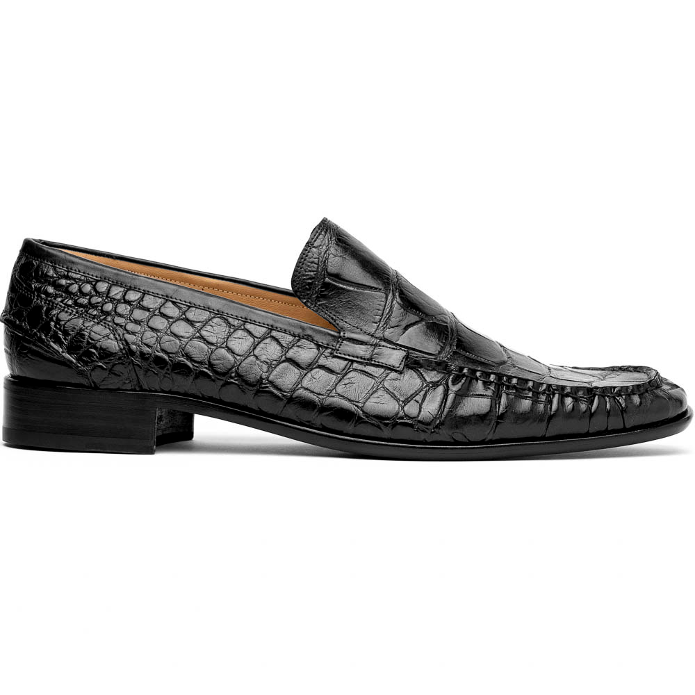 Caporicci 940 Alligator Loafers Black
