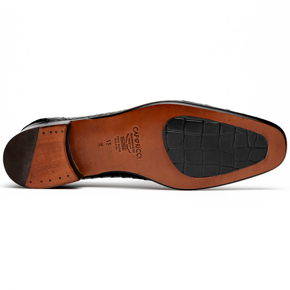 Caporicci 940 Alligator Loafers Black