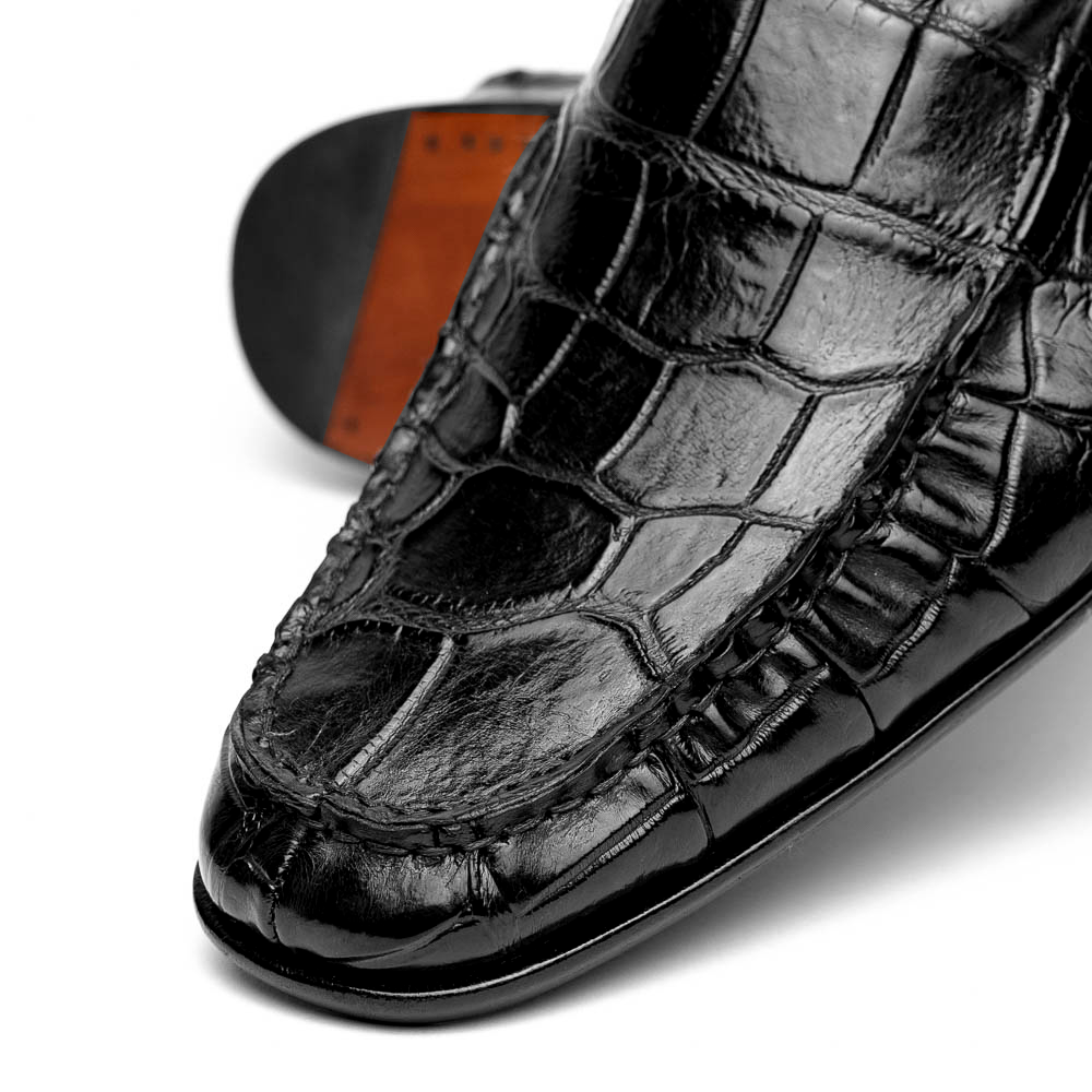 Caporicci 940 Alligator Loafers Black