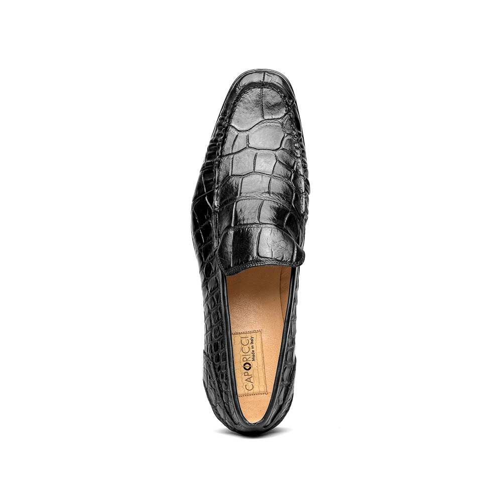 Caporicci 940 Alligator Loafers Black