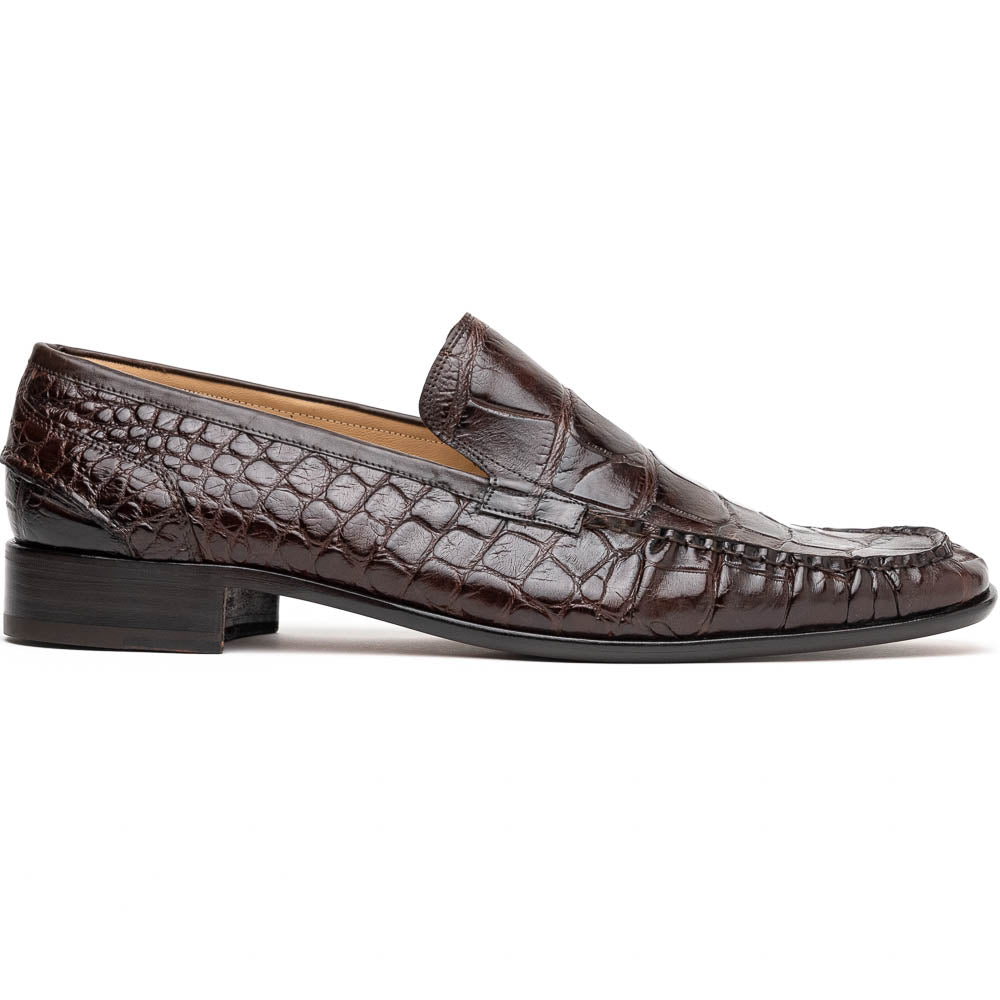 Caporicci Alligator Loafers Brown