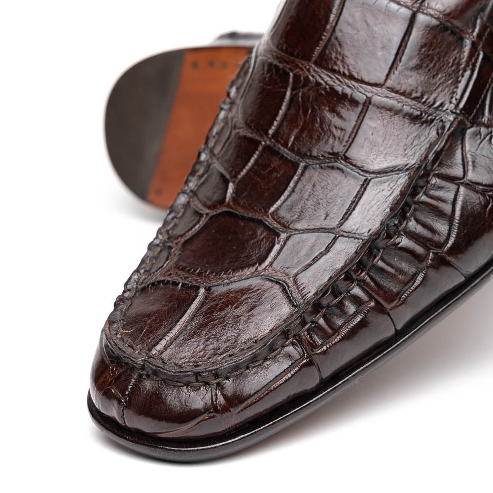 Caporicci 940 Alligator Loafers TD Moro