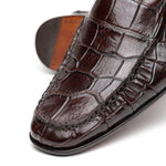 Caporicci Alligator Loafers Brown
