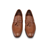 Corrente 9411 Deerskin Tassel Loafer Tan