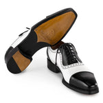 Paul Parkman Goodyear Welted Cap Toe Oxfords Black & White