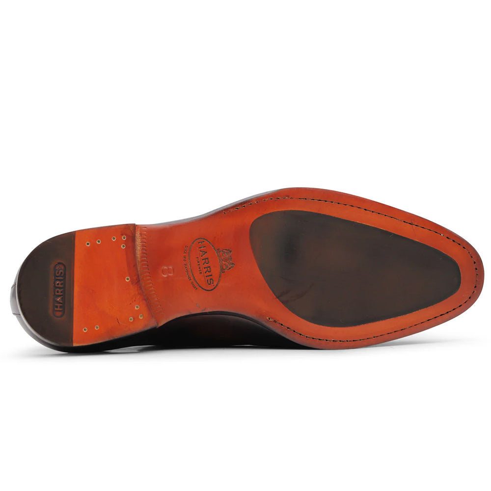 Harris Firenze 1913 Double Leather Buckle Monk Strap Brown